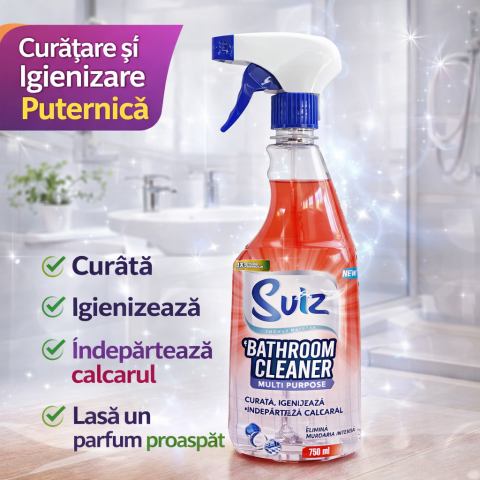 Detergent baie - Soluție universală spații sanitare Sviz, 750mL