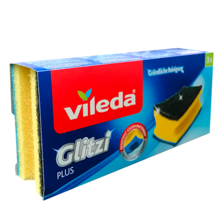 Accesorii curățenie - Bureți vase Vileda Glitzi Plus 3 buc