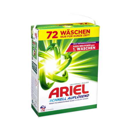Detergenți - Ariel Pudră Universal, 72 de spălări