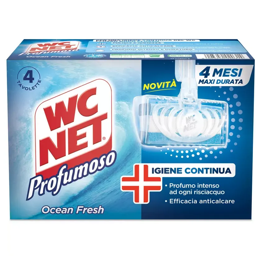 Igiena Băii - Odorizant WC Net Ocean Fresh 4 tablete