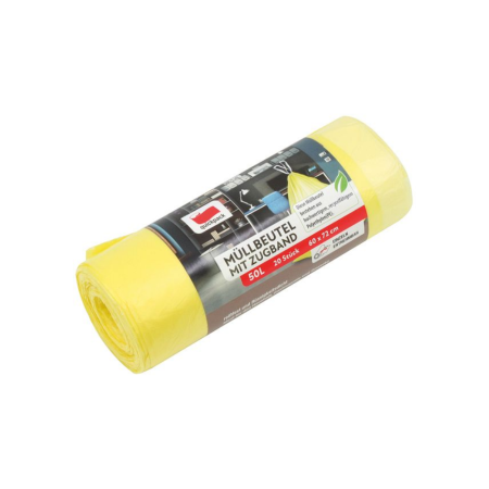 Accesorii curățenie - Saci Menajeri QuickPack 50L Galbeni (20 buc)