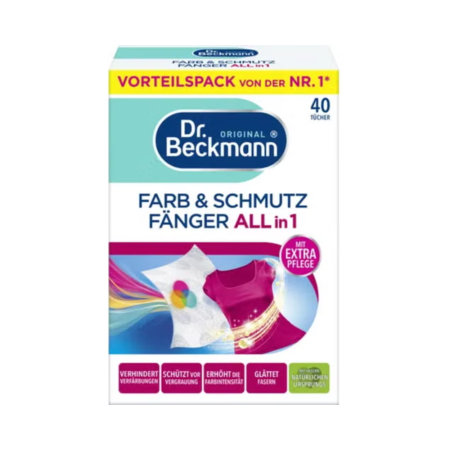 Îngrijirea rufelor - Șervețele anti-transfer culoare Dr. Beckmann 40 buc