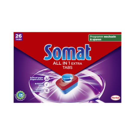 Tablete pentru mașina de spălat vase Somat All in 1 Extra, 26 buc [3]