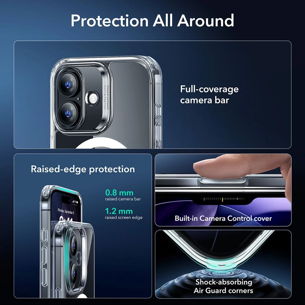 Husa ESR Classic Hybrid HaloLock iPhone 17 cu Folie Clear [2]
