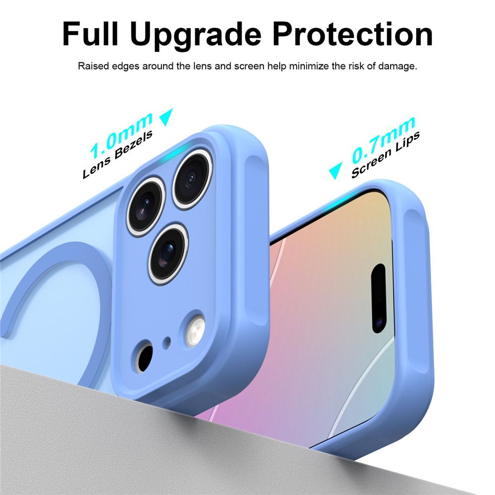Husă Techsuit HaloFrost II MagSafe iPhone 17/18 Pro Max, Bleu [2]