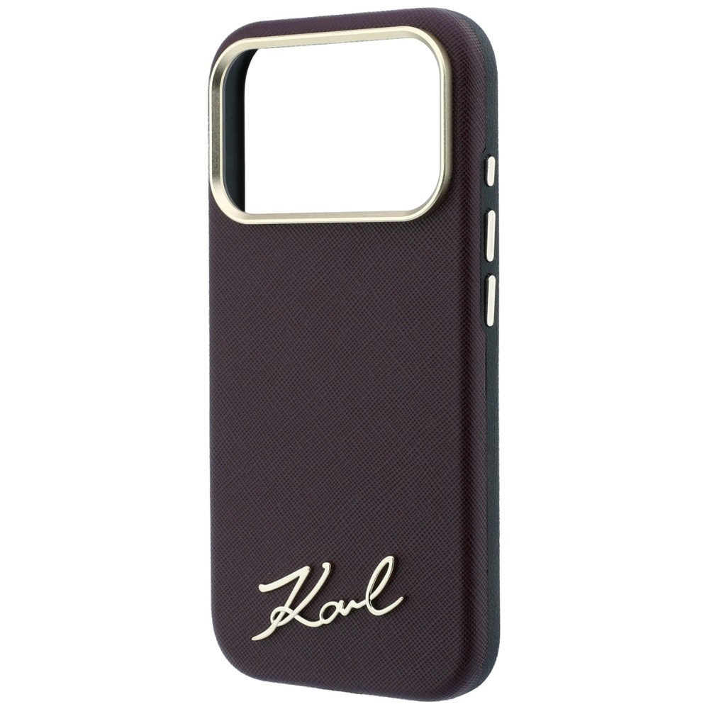 Husă Karl Lagerfeld Saffiano iPhone 18 Pro/17 Pro, Bordo [2]