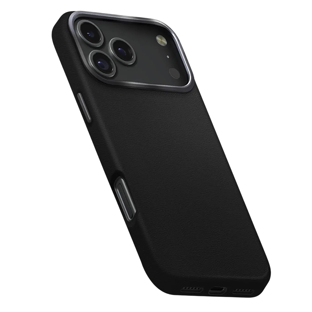 Husă iPhone 17 Pro UNIQ Lyden Leatherette – Neagră [5]