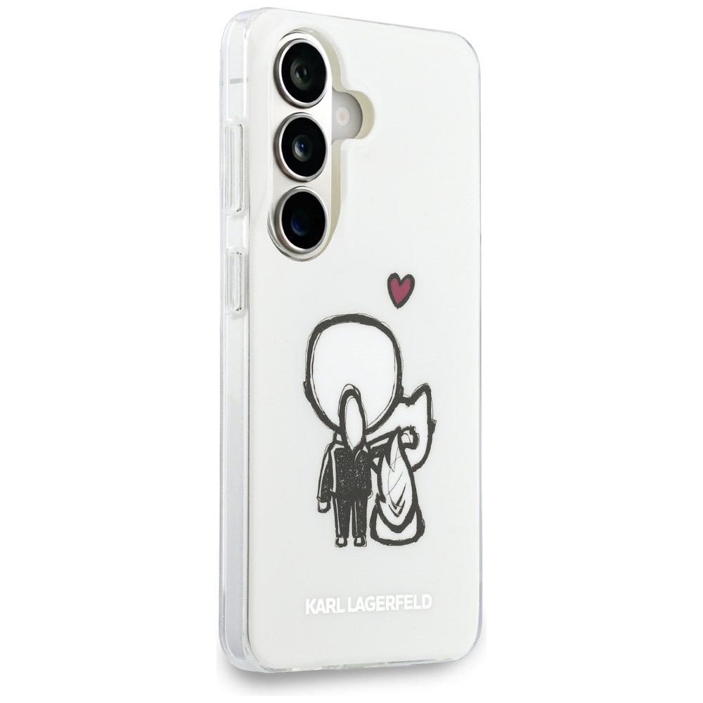 Husă Samsung Galaxy S26 Karl Lagerfeld K&C Back Logo MagSafe – Albă [3]