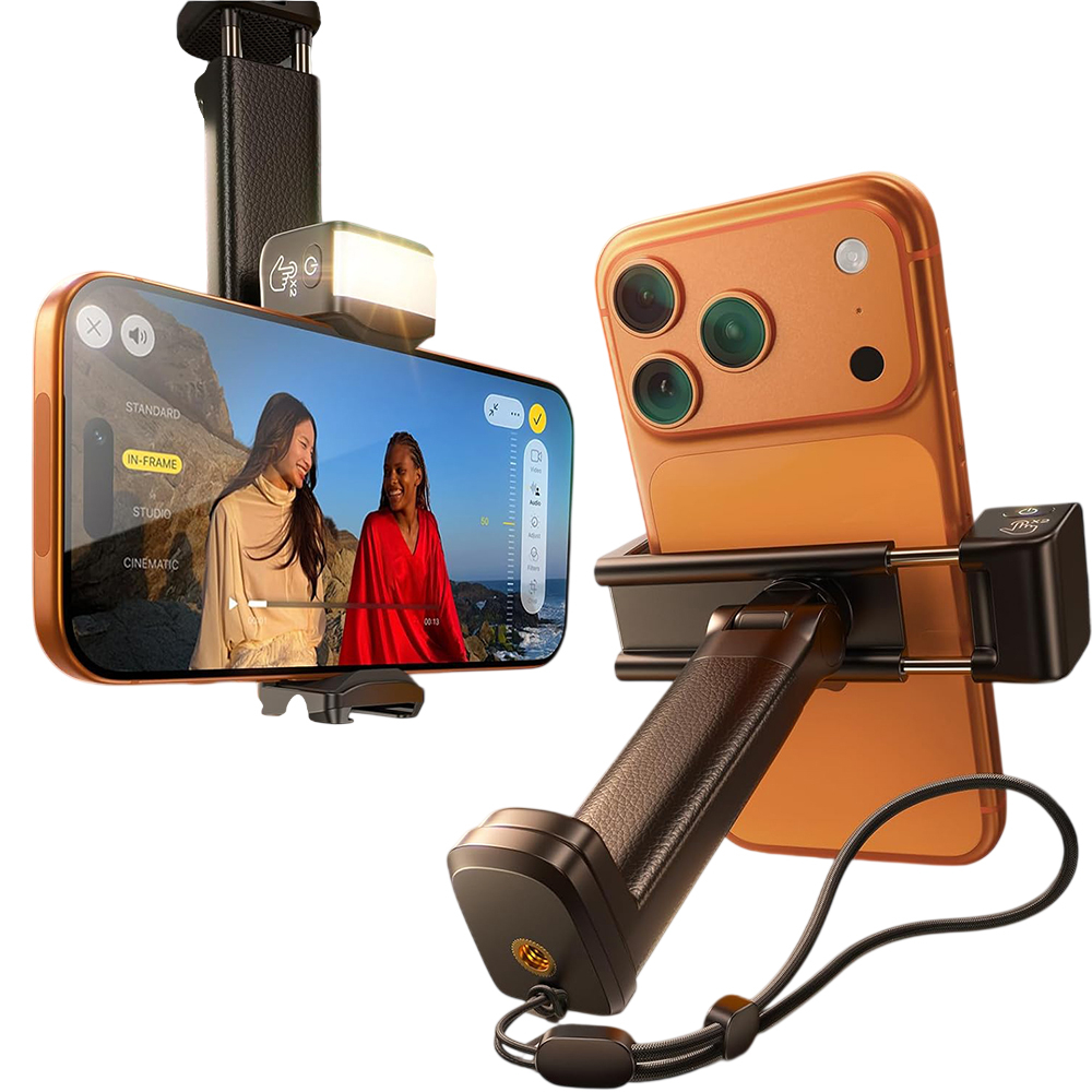 Suport portabil pentru telefon Lisen cu clemă și LED [7]