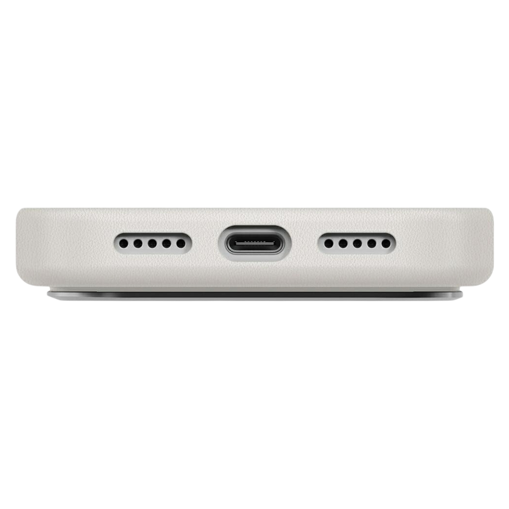 Husă iPhone 17 Pro UNIQ Lyden Leatherette – Gri [2]