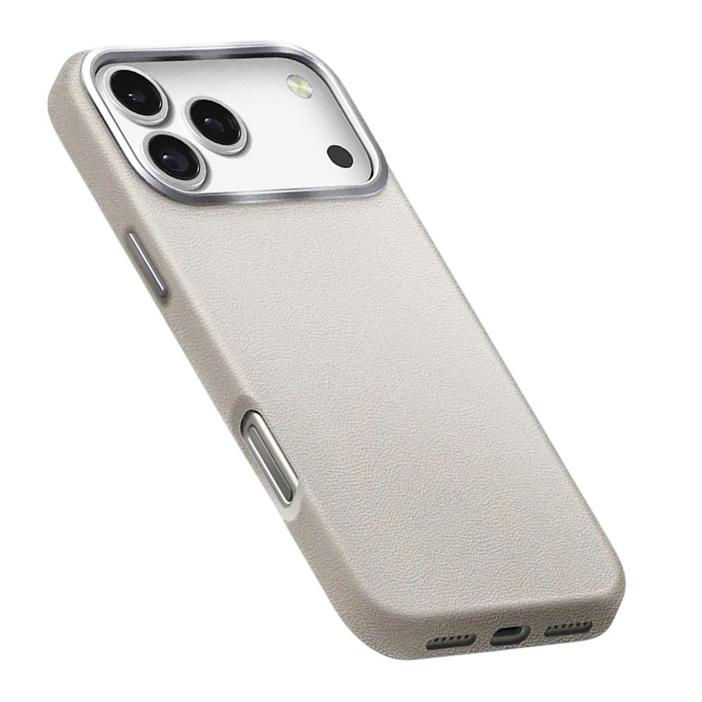 Husă iPhone 17 Pro UNIQ Lyden Leatherette – Gri [5]