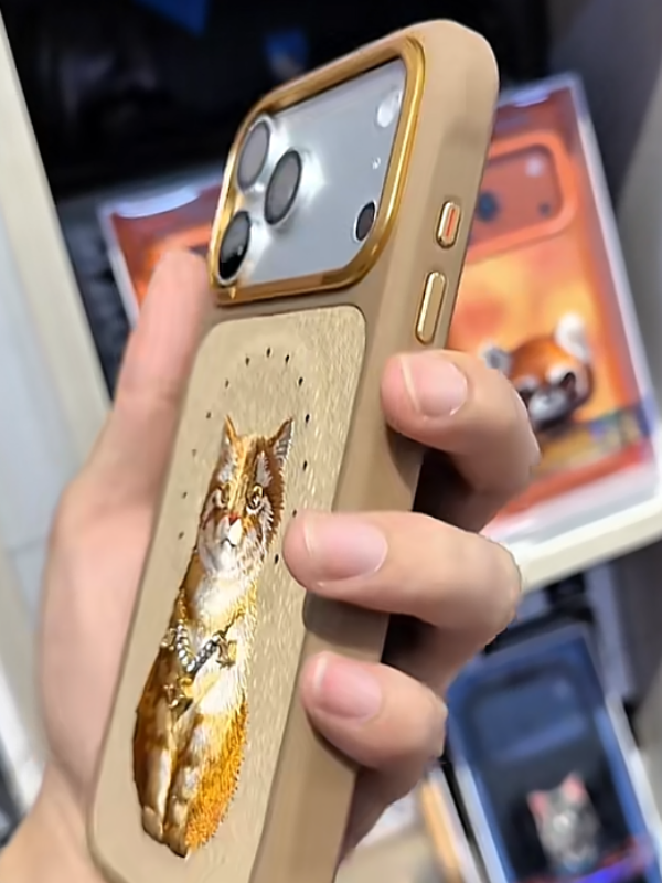Husă Nimmy Lucky Fashion Cat iPhone 17 Pro Max MagSafe Maro [3]