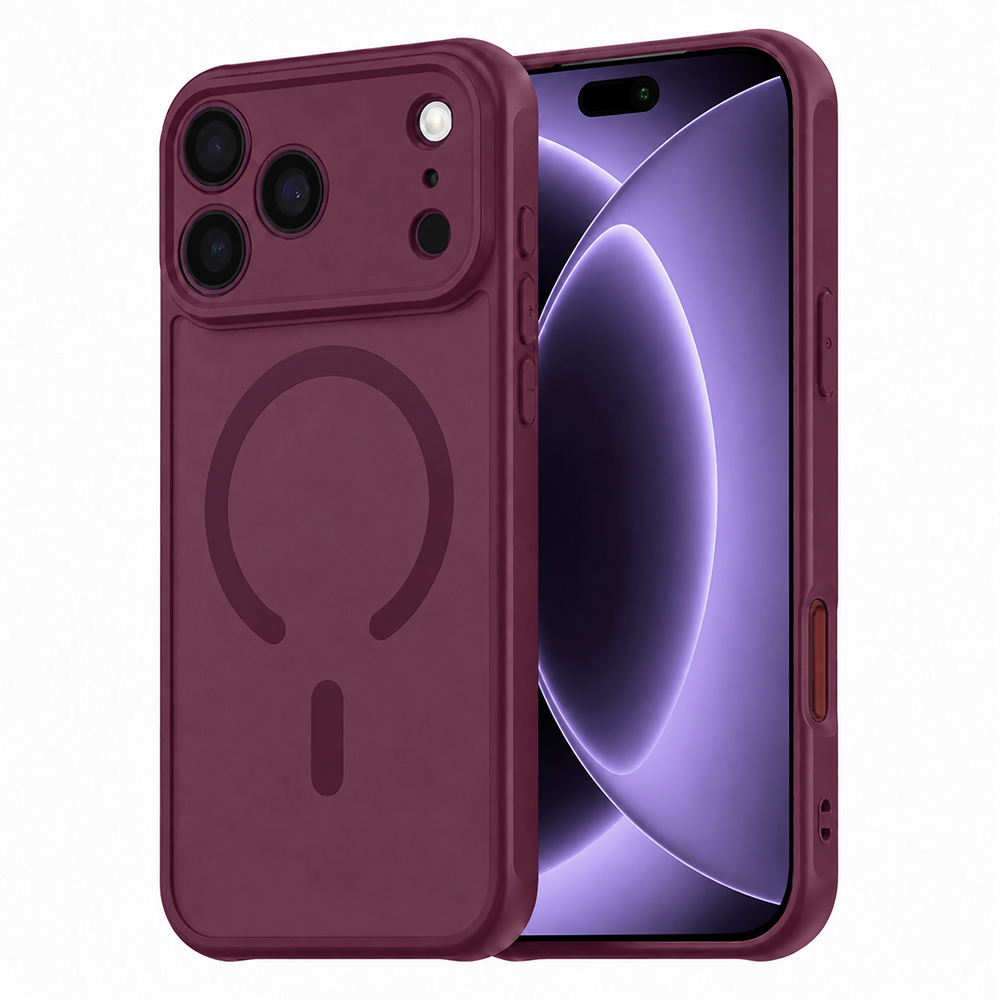 Husă iPhone 18 Pro / 17 Pro Techsuit MagSafe Dark Cherry [2]