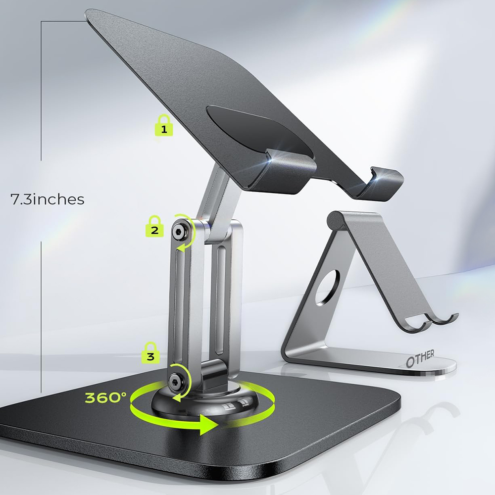 Suport pliabil pentru tabletă Lisen cu rotire la 360° [6]