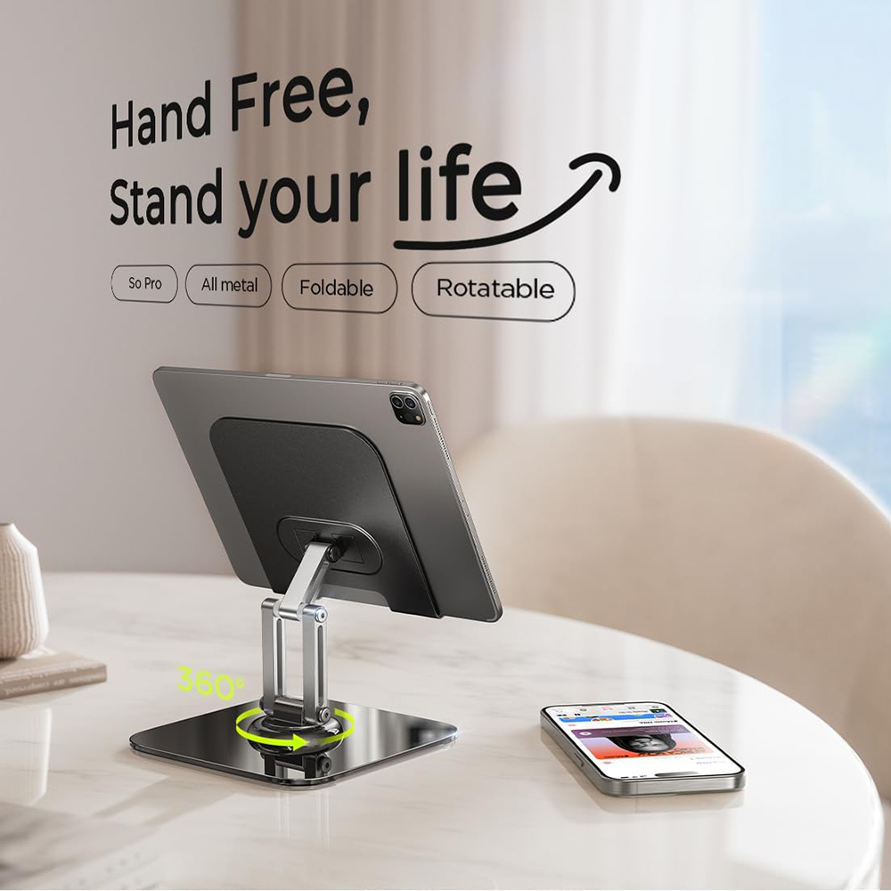 Suport pliabil pentru tabletă Lisen cu rotire la 360° [5]