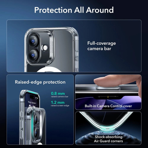 Husa ESR Classic Hybrid HaloLock iPhone 17 cu Folie Clear [1]