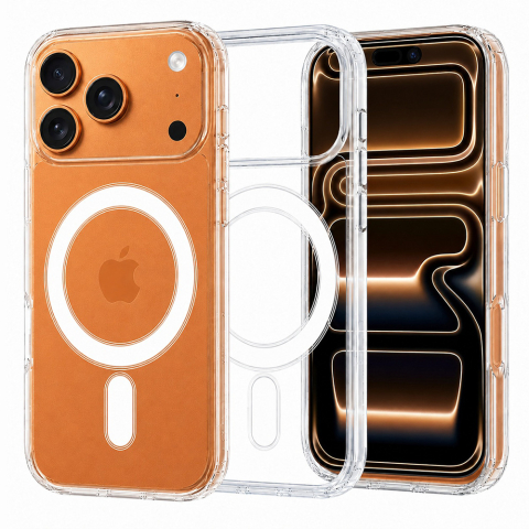 Accesorii GSM - Husa Techsuit MagSafe Pro iPhone 18 Pro iPhone 17 Pro Transparenta