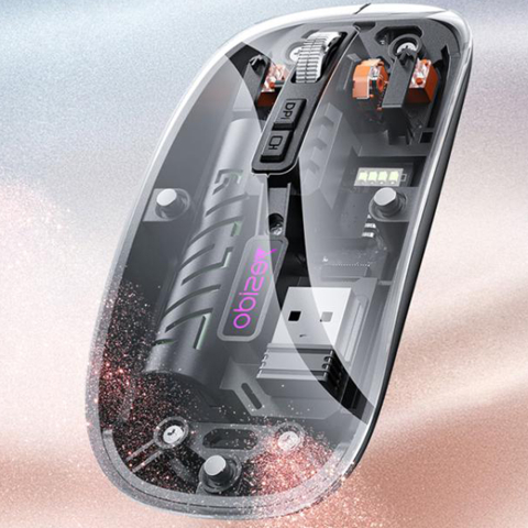 Mouse wireless transparent Yesido KB29, Bluetooth + 2.4G [5]