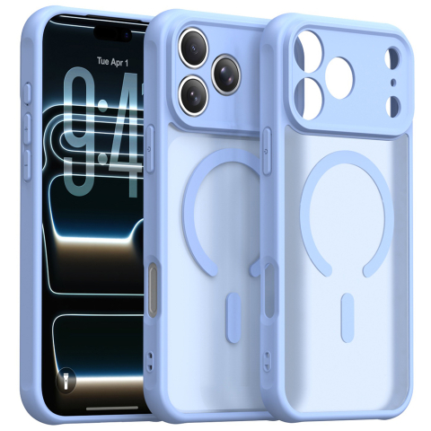 Accesorii GSM - Husă Techsuit HaloFrost II MagSafe iPhone 17/18 Pro Max, Bleu