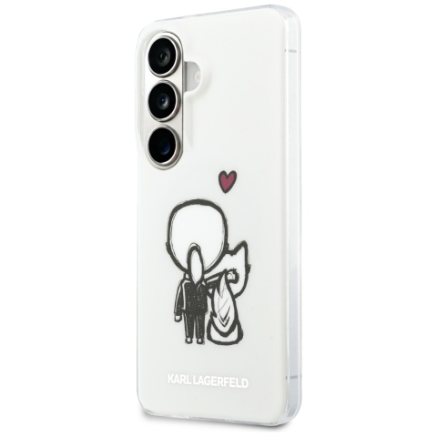 Husă Samsung Galaxy S26 Karl Lagerfeld K&C Back Logo MagSafe – Albă [4]