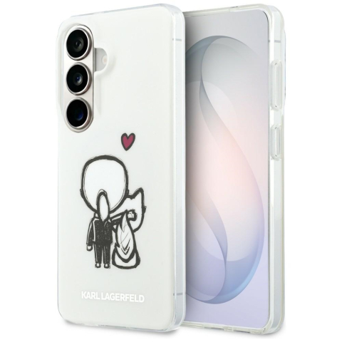 Husă Samsung Galaxy S26 Karl Lagerfeld K&C Back Logo MagSafe – Albă [5]
