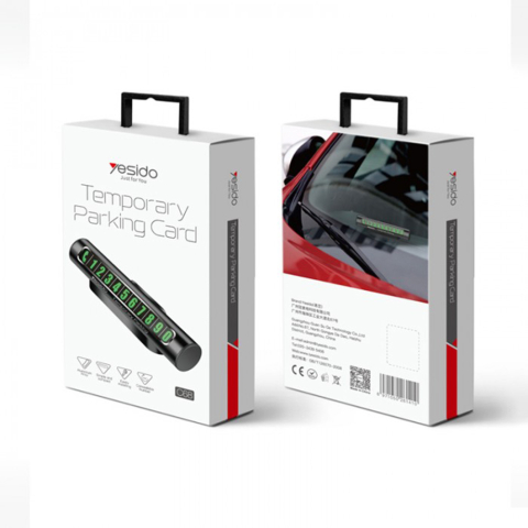 Suport auto pentru număr de telefon Yesido C68 – Negru [6]