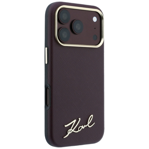 Husă Karl Lagerfeld Saffiano iPhone 18 Pro/17 Pro, Bordo [2]