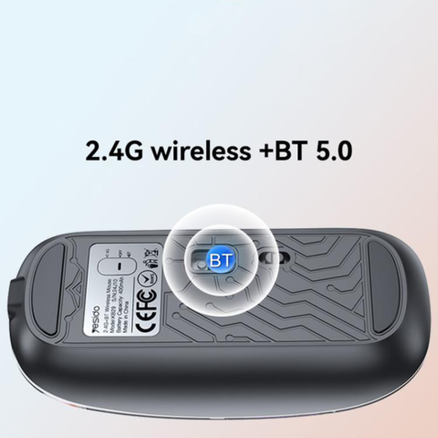 Mouse wireless transparent Yesido KB29, Bluetooth + 2.4G [4]