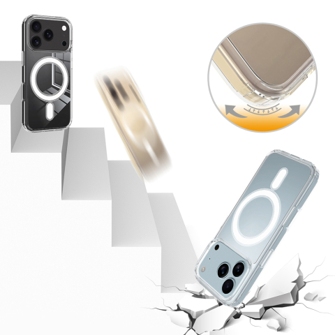 Husa Techsuit MagSafe Pro iPhone 18 Pro iPhone 17 Pro Transparenta [1]
