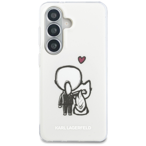 Husă Samsung Galaxy S26 Karl Lagerfeld K&C Back Logo MagSafe – Albă [3]