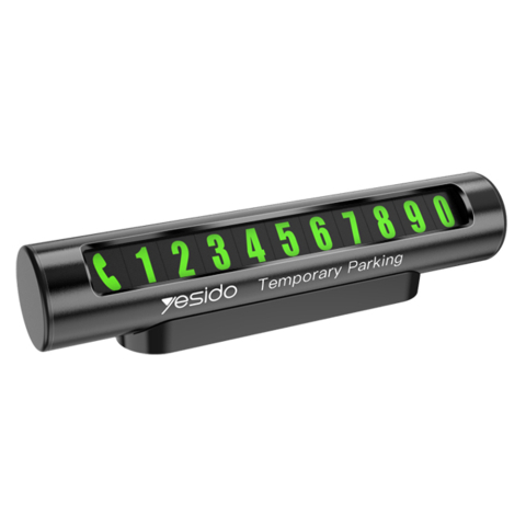 Accesorii GSM - Suport auto pentru număr de telefon Yesido C68 – Negru