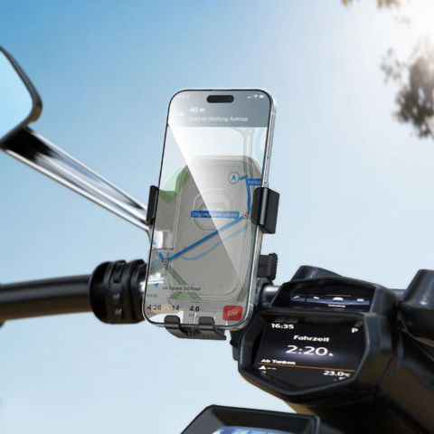 Suport mecanic Borofone pentru telefon cu prindere pe ghidon [5]