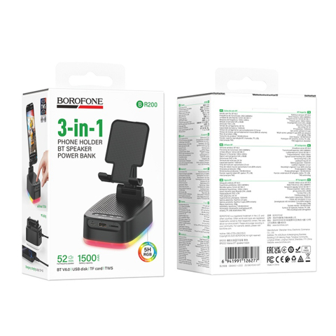 Boxă Borofone BR200 cu suport pliabil pentru telefon [6]