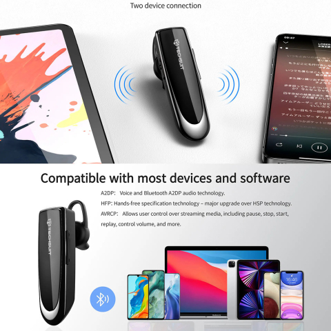 Accesorii GSM - Cască Bluetooth Techsuit UrbanEar CB1, CVC 6.0, 24 ore