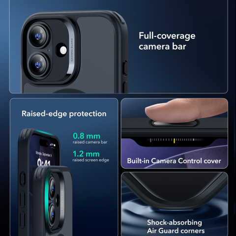 Accesorii GSM - Husa ESR Classic Hybrid HaloLock iPhone 17 Frosted Black