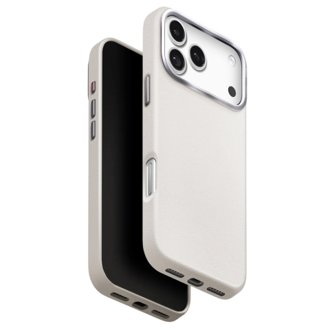Husă iPhone 17 Pro UNIQ Lyden Leatherette – Gri [5]