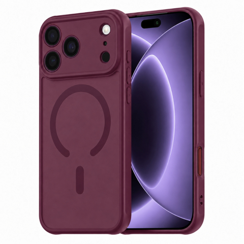 Husă iPhone 18 Pro / 17 Pro Techsuit MagSafe Dark Cherry [1]