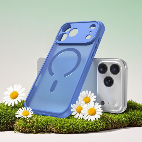 Husă HaloFrost II MagSafe iPhone 18 Pro/17 Pro , Sky Blue [4]