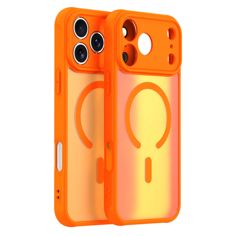 Accesorii GSM - Husă HaloFrost II MagSafe iPhone 18/17 Pro Max, Portocaliu