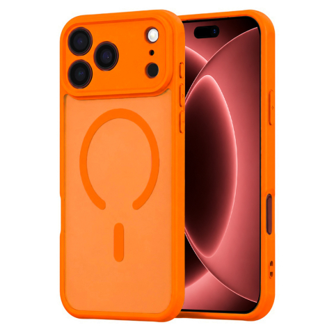 Husă HaloFrost II MagSafe iPhone 18 Pro/17 Pro, Portocaliu [1]
