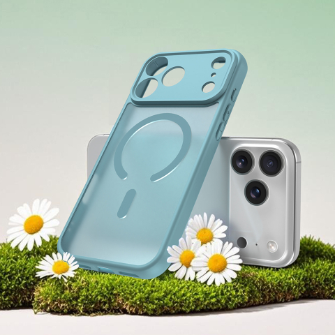 Husă HaloFrost II MagSafe iPhone 18 Pro/17 Pro , Verde mentă [2]