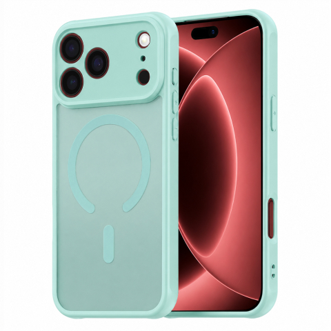 Accesorii GSM - Husă HaloFrost II MagSafe iPhone 18/17 Pro Max, Verde mentă