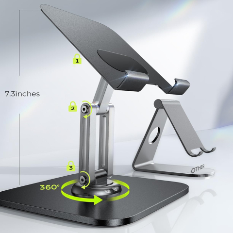 Suport pliabil pentru tabletă Lisen cu rotire la 360° [5]