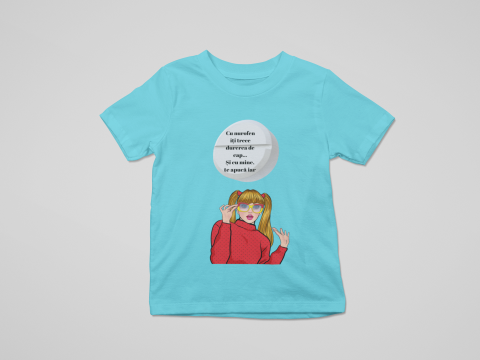 Produse in stoc - Tricou Gildan Hammer damă S — albastru, print DTF