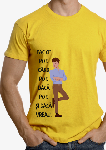 Produse in stoc - Tricou Roly galben — print DTF, unisex S