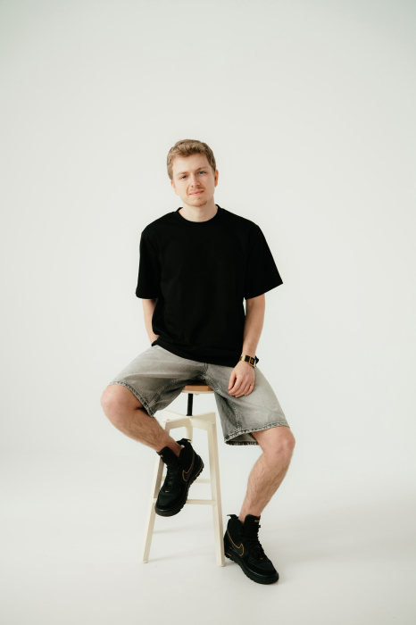 Tricou mmps® THE BLANK - Deep Black [2]