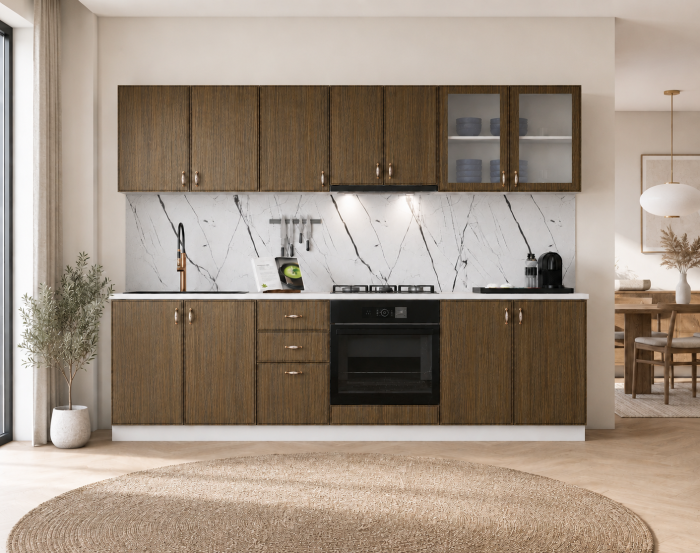 Bucatarie Belize  MDF 2.6 m Stejar Nocce [2]
