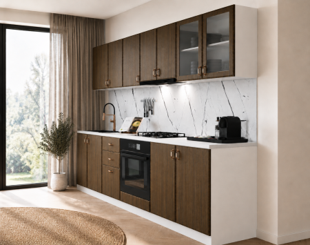 Toate Produsele - Bucatarie Belize  MDF 2.6 m Stejar Nocce