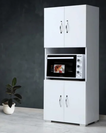 Toate Produsele - Dulap Bucatarie cu usi si spatiu depozitare Alb