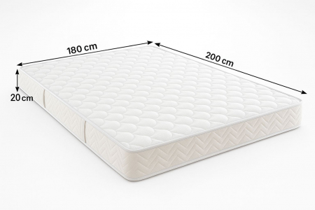 Pat tapitat Alex cu saltea, 180x200 cm, Verde [6]